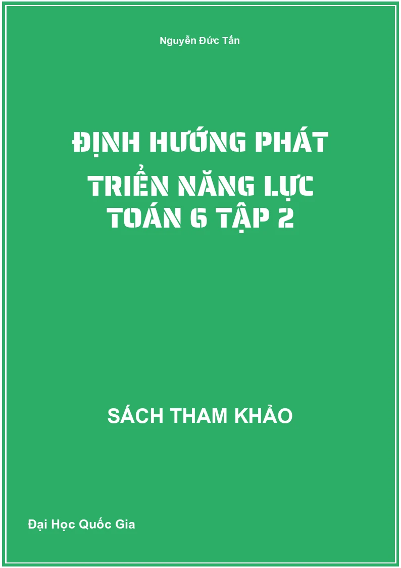 Định hướng phát triển năng lực Toán 6 Tập 2