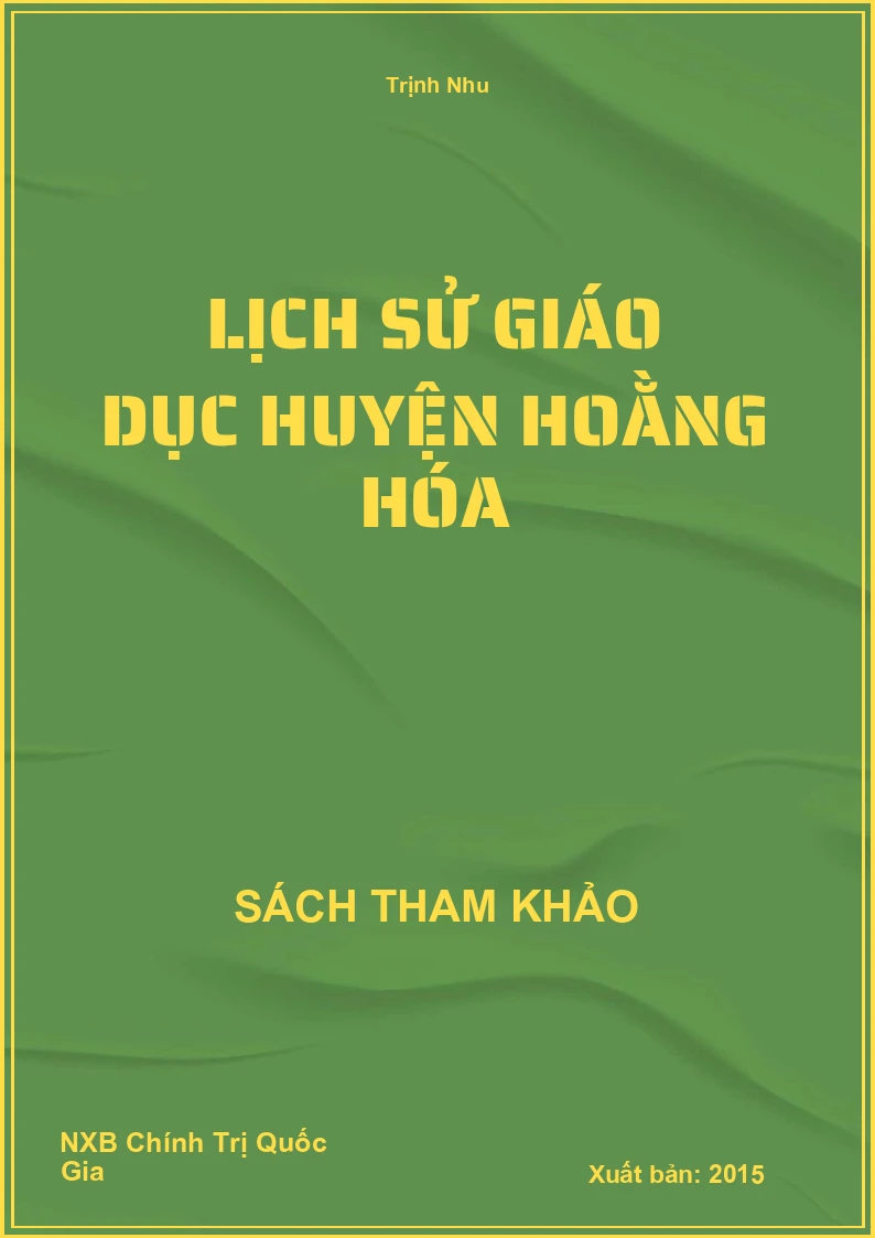 Lịch Sử giáo dục huyện Hoằng Hóa