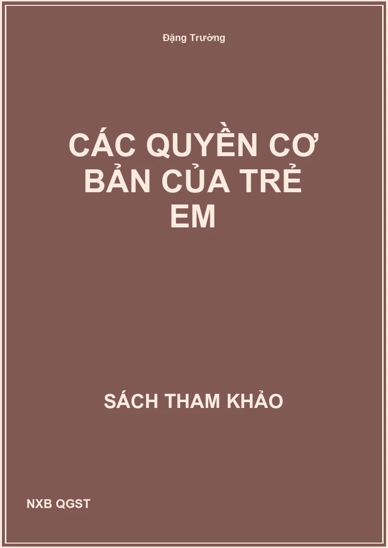 Các quyền cơ bản của trẻ em