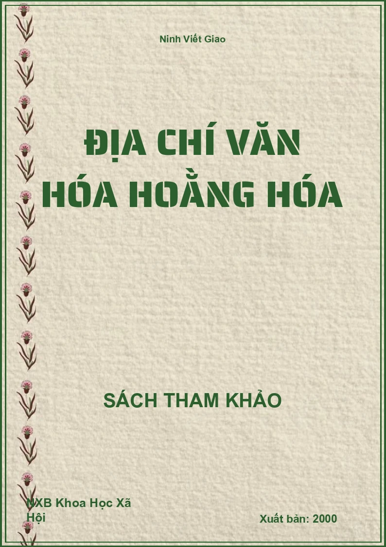 Địa chí văn hóa Hoằng Hóa