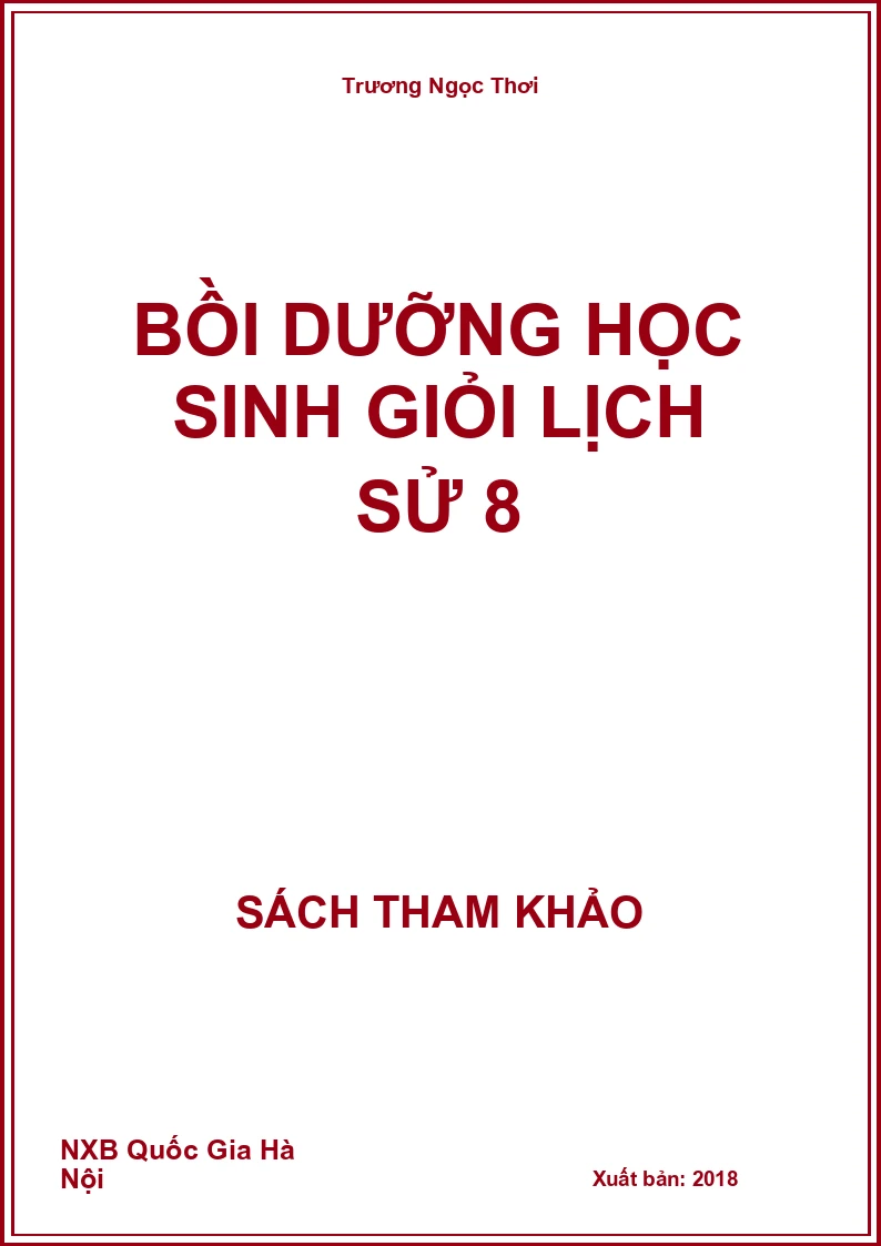Bồi dưỡng học sinh giỏi Lịch Sử 8