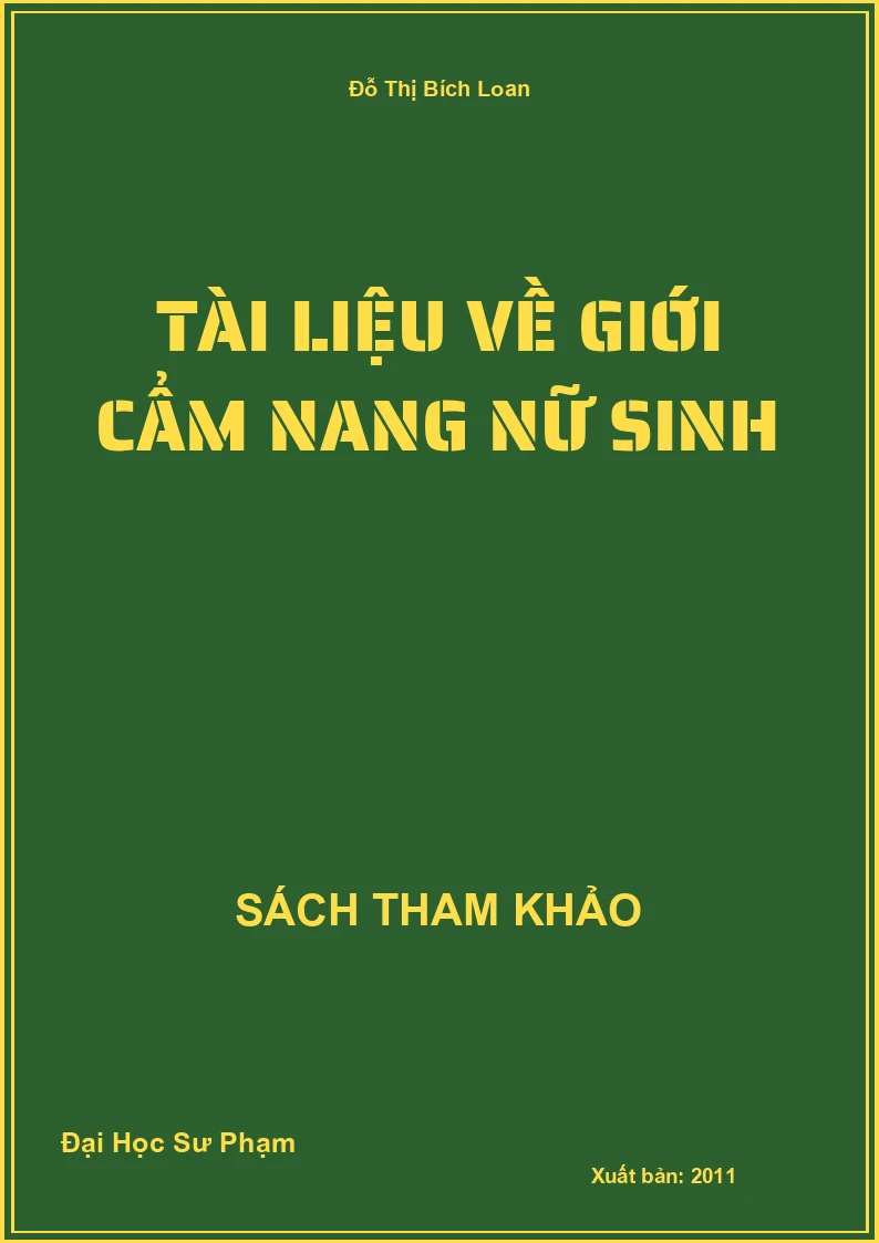Tài liệu về giới cẩm nang nữ sinh