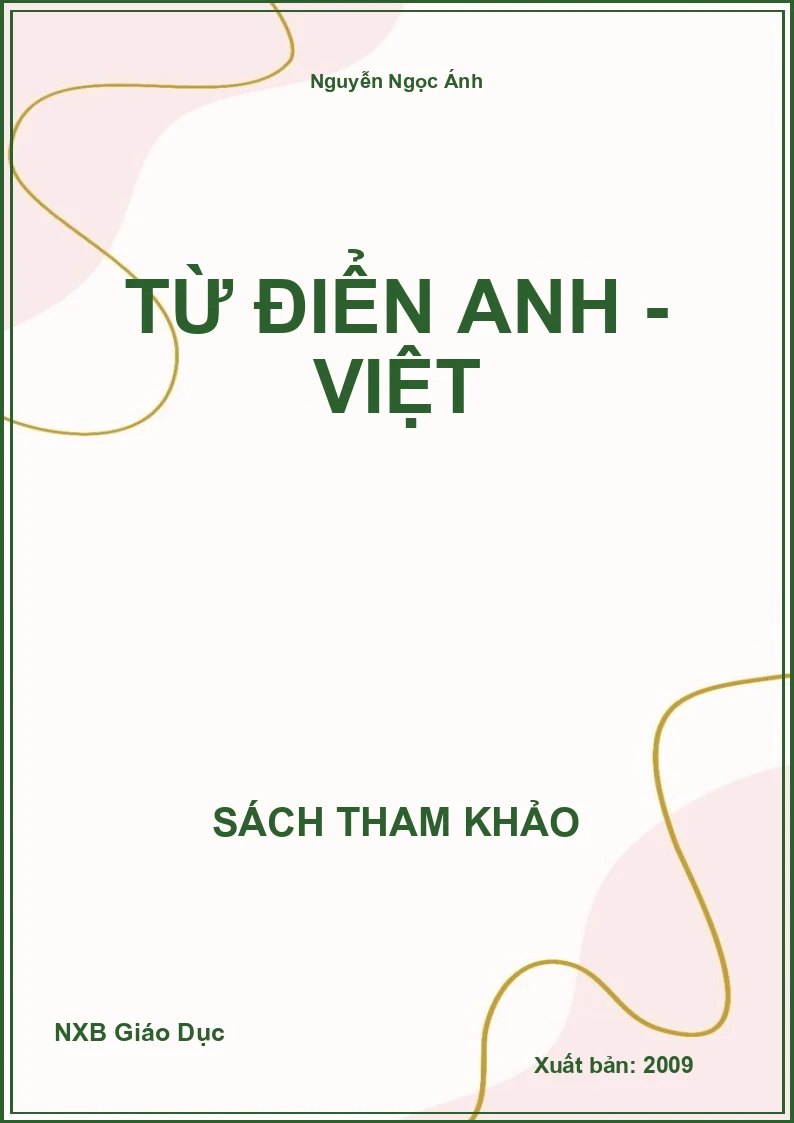 Từ điển Anh - Việt
