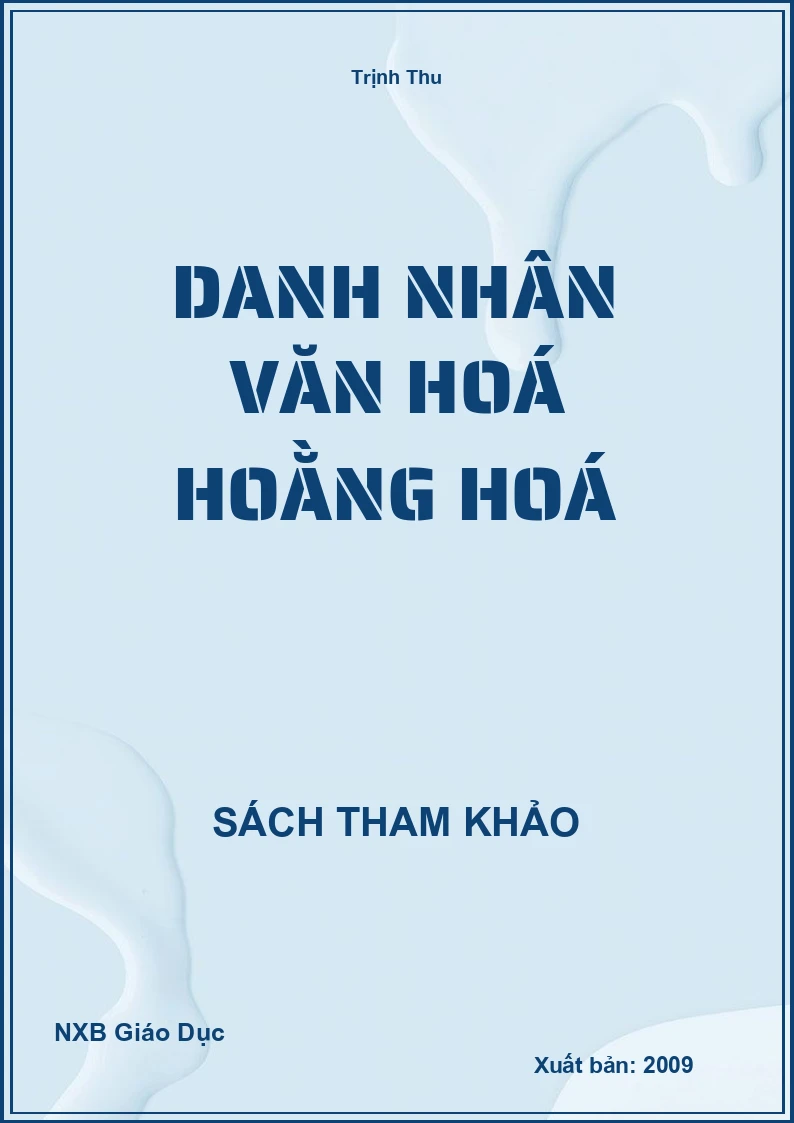 Danh nhân văn hoá Hoằng Hoá
