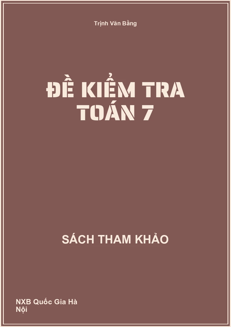 Đề kiểm tra Toán 7