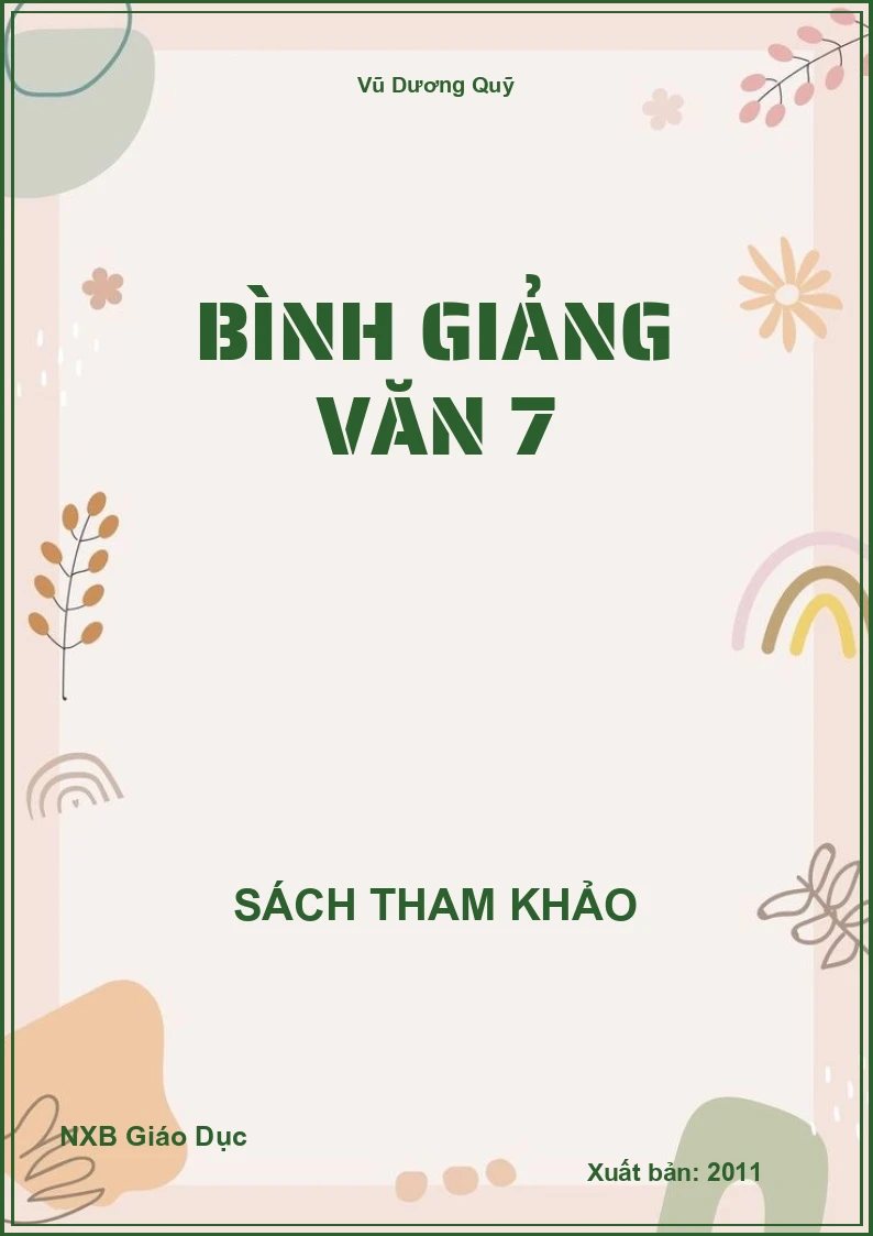 Bình giảng văn 7