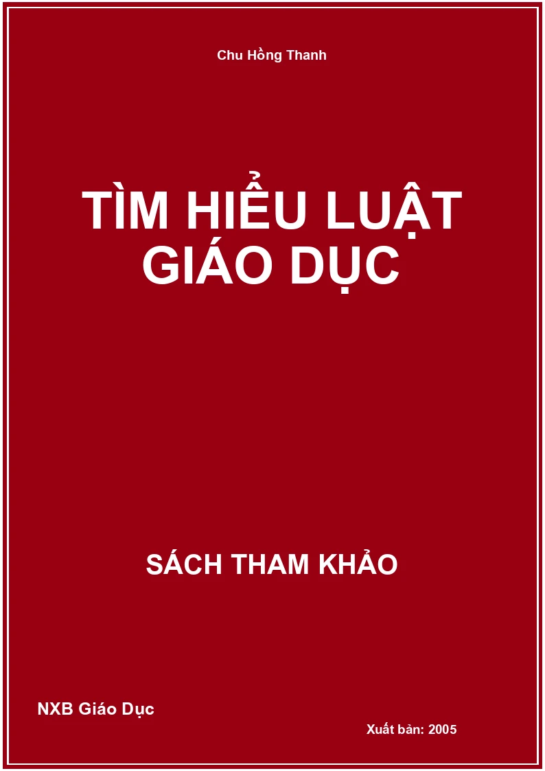 Tìm hiểu luật giáo dục