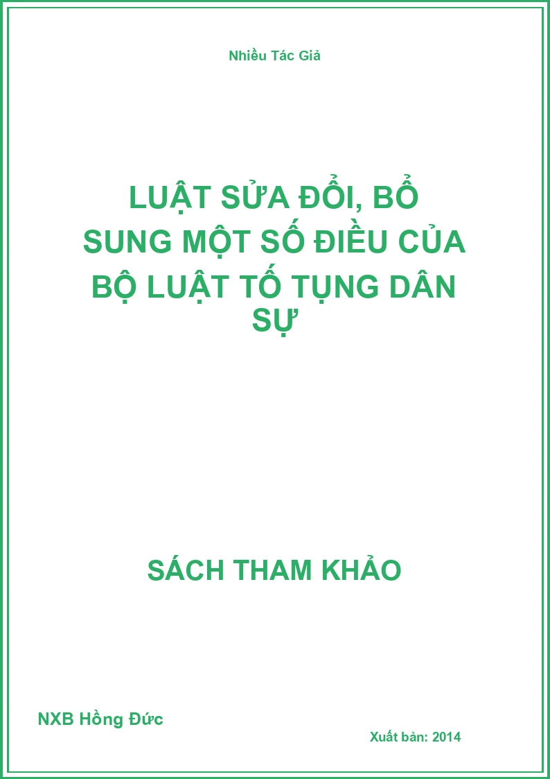 Luật sửa đổi, bổ sung một số điều của bộ luật tố tụng dân sự