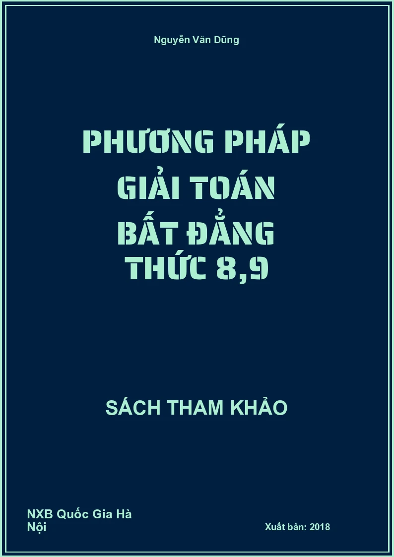 Phương pháp giải Toán bất đẳng thức 8,9