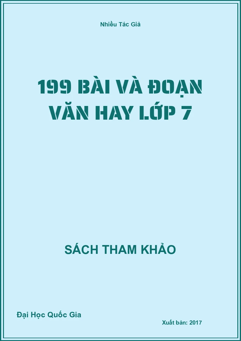 199 bài và đoạn văn hay lớp 7